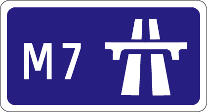 Road sign: Entry to motorway