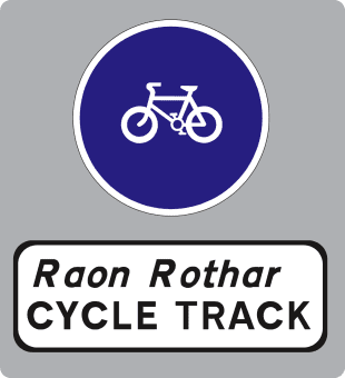 Road sign: Start of cycle track