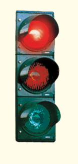 Driving theory illustration: What does this traffic light mean