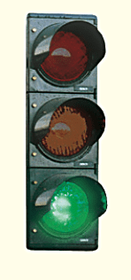Driving theory illustration: What does this traffic light mean
