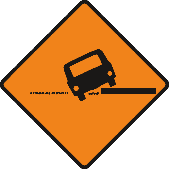 Road sign: Uneven surface