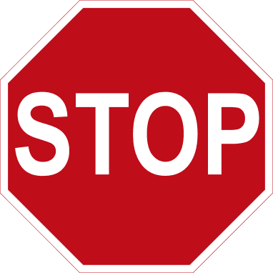 Driving theory illustration: What must a driver do when this sign is NOT accompanied by a white stop line on…