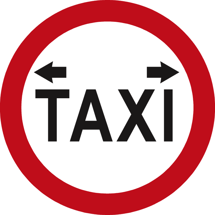 Road sign: Designated rank for taxis